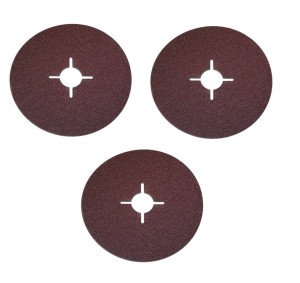 KRĄŻKI ŚCIERNE NA FIBRE 3szt 115mm P24 KRĄŻEK