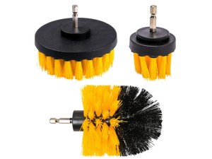 SZCZOTKI CZYSZCZĄCE NA WIERTARKĘ HEX 1/4 3szt