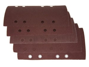 PAPIER ŚCIERNY Z OTWORAMI NA RZEP P 80 5szt 93x185