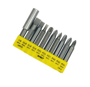 KOŃCÓWKI ZESTAW Z UCHWYTEM MAGNETYCZNYM 50mm 10szt