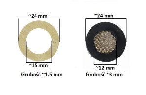 USZCZELKA, FILTR POD KRZYWKĘ BATERII - KPL.USZCZ.