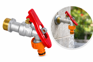 Zawór czerpalny 1/2" na kłódkę kurek ogrodowy kran do wody