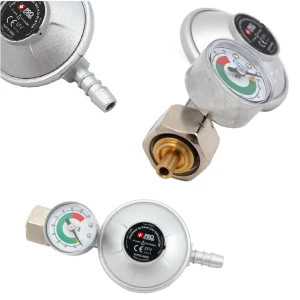 Reduktor gazowy LPG 37mbar z manometrem do butli gazowej 11kg