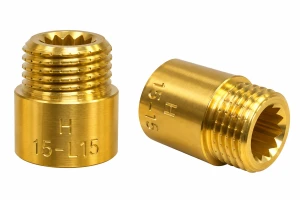 Przedłużka mosiężna 1/2" 15 mm przedłużenie gwintu hydrauliczne