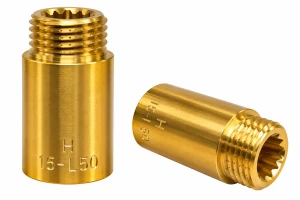 Przedłużka mosiężna 1/2" 50 mm przedłużenie gwintu hydrauliczne
