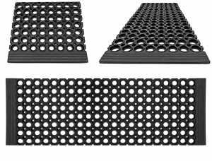Wycieraczka gumowa na schody stopień 30x90 cm z najazdem wysokość 11 mm