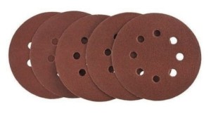 KRĄŻKI ŚCIERNE NA RZEP Z OTWORAMI 150mm P120 5szt