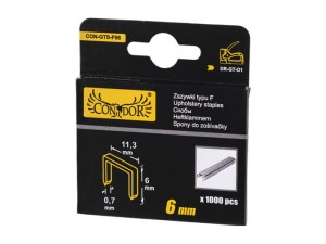 ZSZYWKI TYPU F 6 x11,3x0.7 mm DO TAKERA 1000 szt