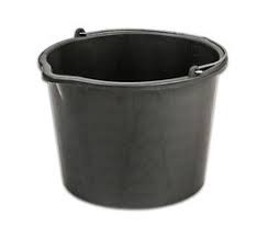 WIADRO BUDOWLANE PLASTIKOWE 20L Z WYPŁYWKĄ UCHWYT